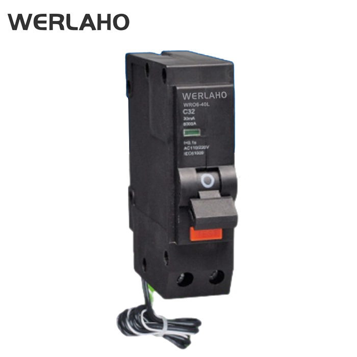 WR0-40L Residual Current Circuit Breaker With Over Current Protection