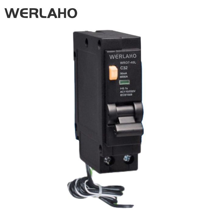 WR0-40L Residual Current Circuit Breaker With Over Current Protection
